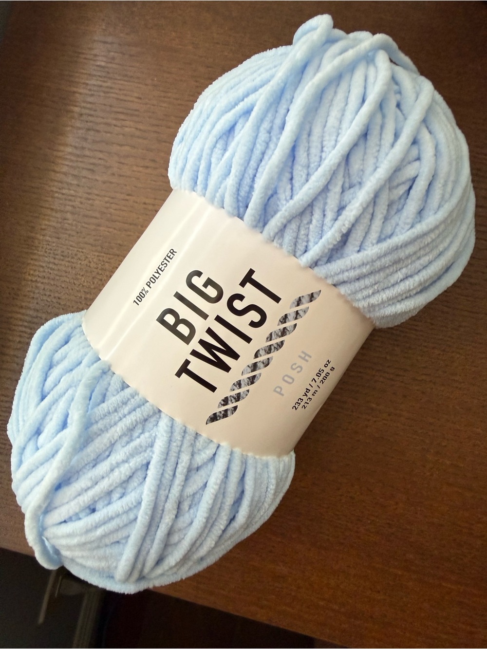 Big Twist Posh Yarn - Blueberry Smoothie Light Blue